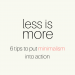Minimalism into Action | SoloWords into Action